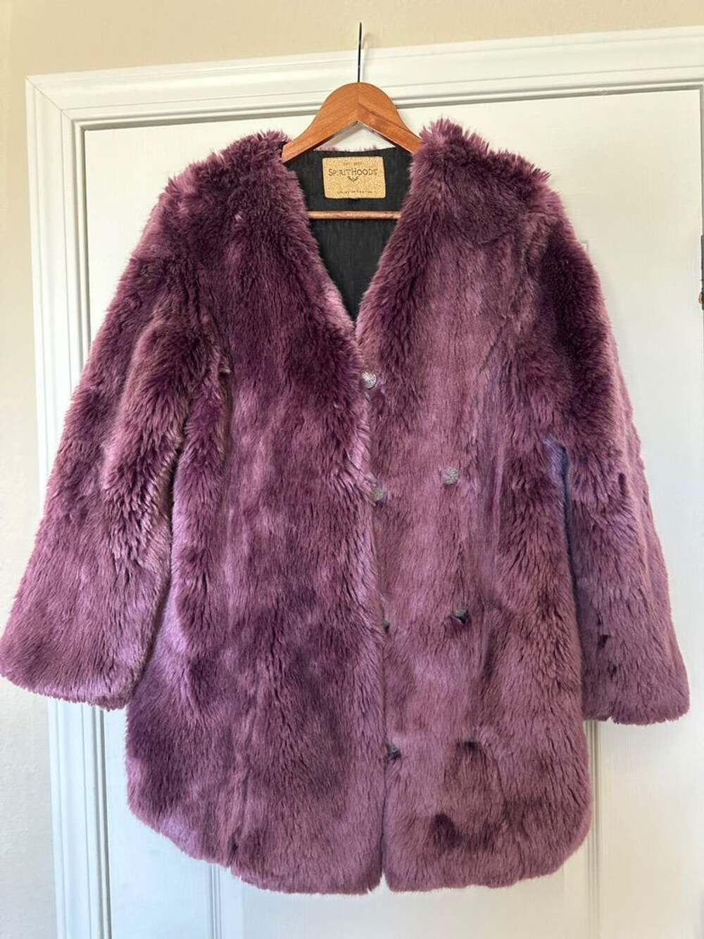 SPIRITHOODS Purple Faux Fur Collectors Edition Lavender Coat Jacket—Burning Man.
